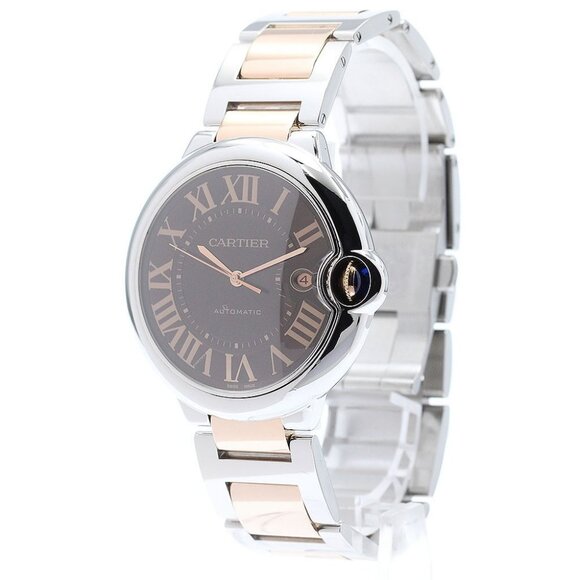 CARTIER Baron Blue LM W6920032 Brown Dial Automatic Men's Watch - Picture 2 of 8